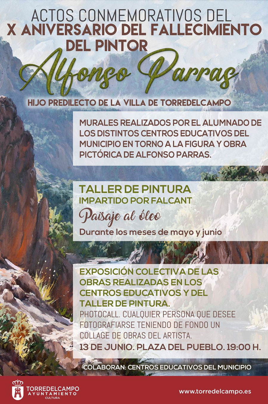 Actos conmemorativos - X Aniversario del fallecimiento del pintor Alfonso Parras