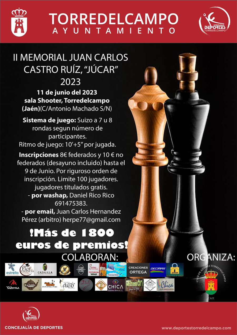 Torneo de Ajedrez - II Memorial Juan Carlos Castro Ruiz "Júcar"