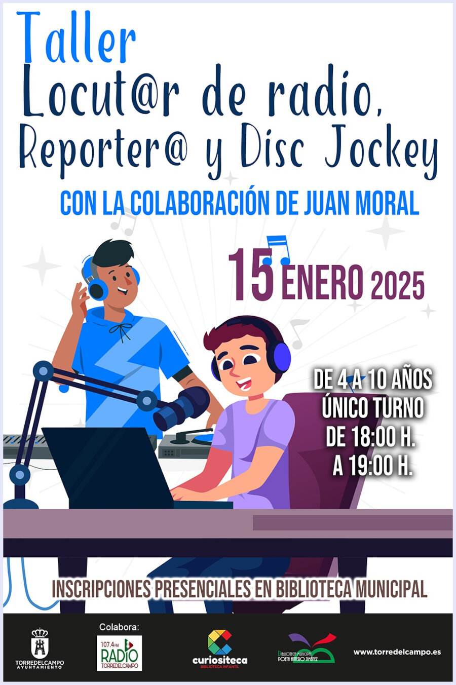 Taller de Locutor de Radio, Reportero y Disc Jockey