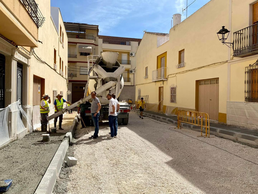 Visita técnica a las obras de las calles Wenceslao Fernández y San Pablo