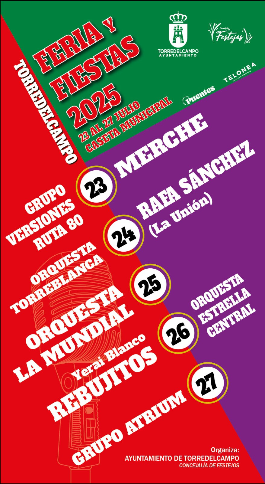 Torredelcampo presenta la programación musical para la Feria 2025 